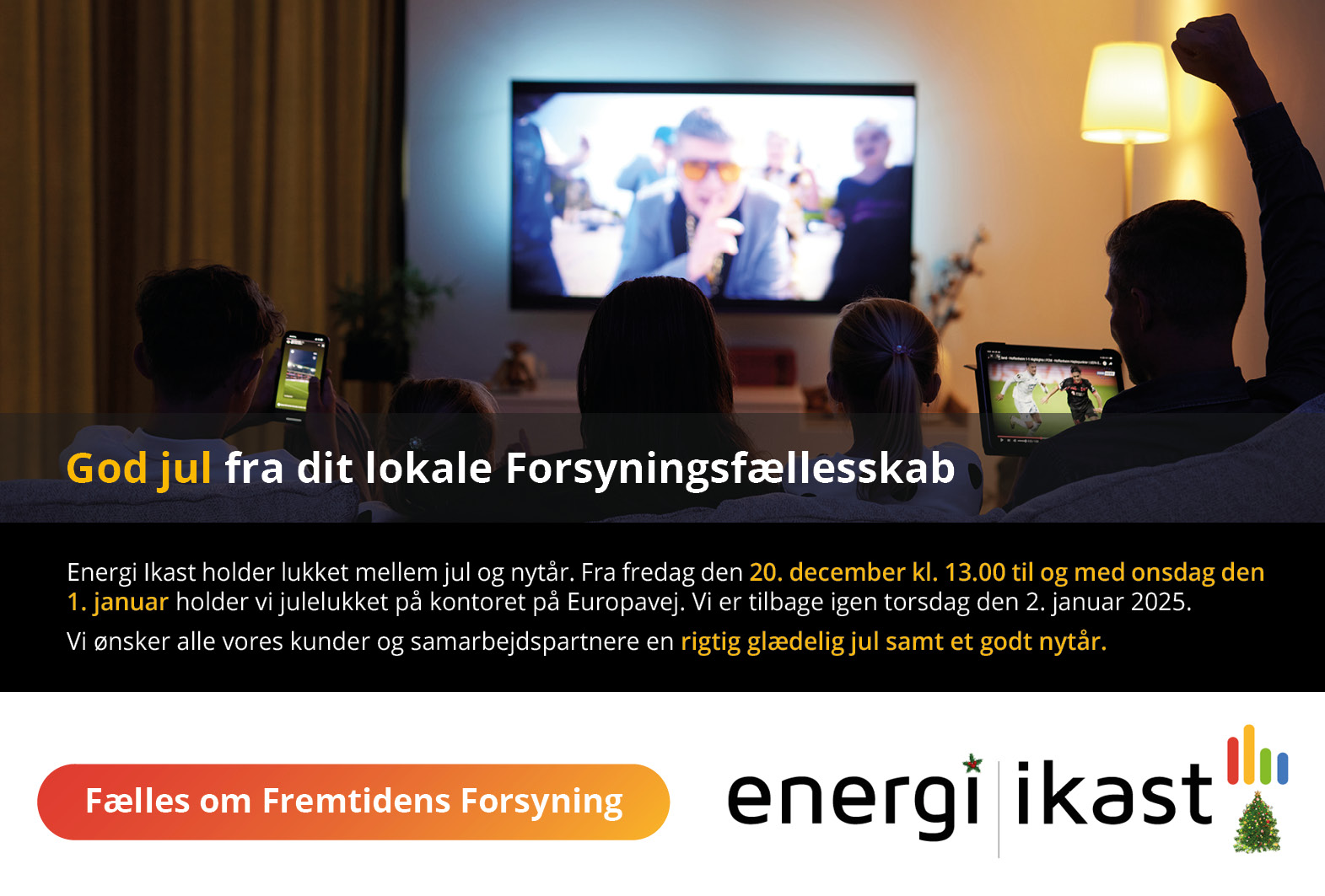 Glædelig jul og godt nytår fra Energi Ikast 2024