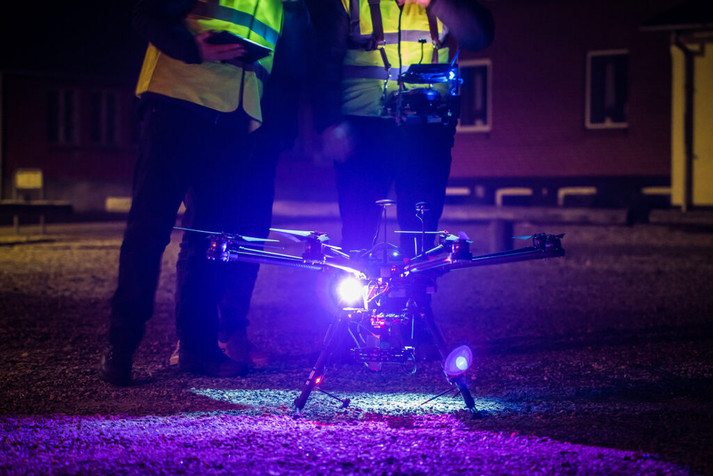 Vi termograferer fra luften. Foto: Drone Systems